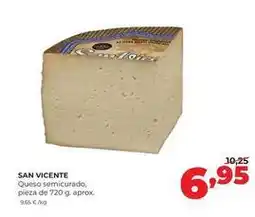 Alimerka San vicente - queso semicurado oferta