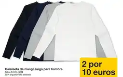 Zeeman Camiseta de manga larga para hombre oferta