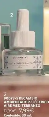 Cristian Lay Ambientador eléctrico aire mediterraneo oferta