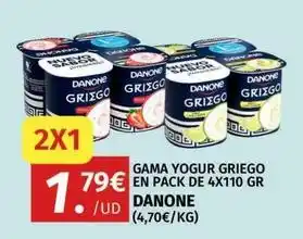 Danone - gama yogur griego en pack de 4x