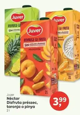 Suma Supermercados Juver - néctar disfruta pressec, taronja o pinya oferta