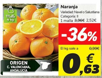 Carrefour Naranja oferta