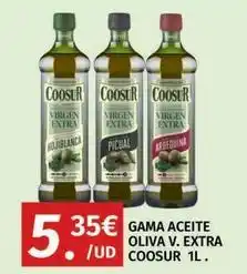 Maskom Supermercados Coosur - gama aceite oliva v. extra oferta