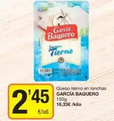 Economy Cash García baquero - queso tierno en lonchas oferta