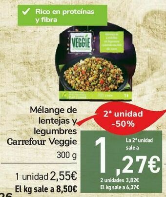 Carrefour Mélange de lentejas y legumbres carrefour veggie oferta