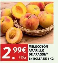 Maskom Supermercados Melocoton amarillo de aragon oferta