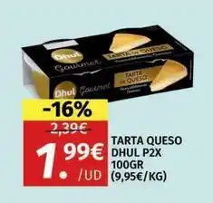 Maskom Supermercados Dhul - tarta queso oferta