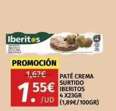 Maskom Supermercados Ibéritos - pate crema surtido iberitos oferta