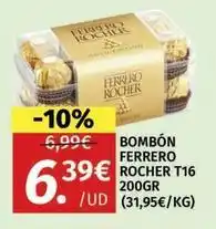 Maskom Supermercados Ferrero - bombon rocher t16 oferta