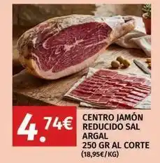 Maskom Supermercados Argal - centro jamón reducido sal oferta