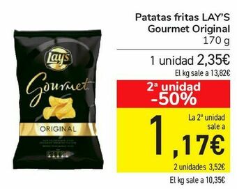 Carrefour Patatas fritas lay's gourmet original oferta