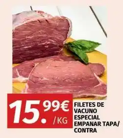 Maskom Supermercados Filetes de vacuno especial empanar tapa/ contra oferta