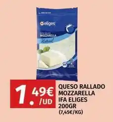 Maskom Supermercados Ifa eliges - queso rallado mozzarella oferta