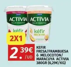 Maskom Supermercados Activia - kefir fresa/ frambuesa o melocoton/ maracuya oferta