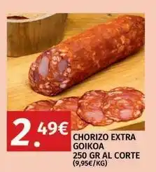 Maskom Supermercados Goikoa - chorizo extra oferta