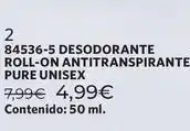 Cristian Lay Desodorante roll-on antitranspirante pure unisex oferta