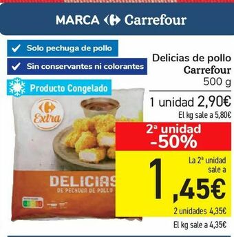 Carrefour Delicias de pollo carrefour oferta
