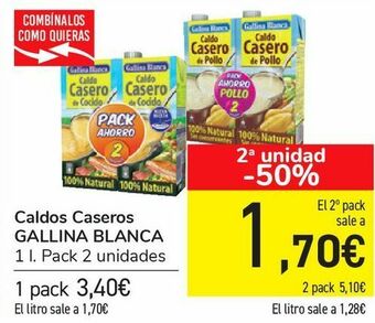 Carrefour Caldos caseros gallina blanca oferta