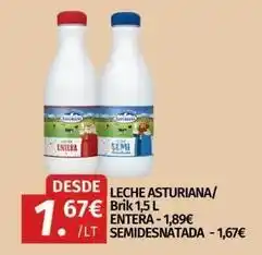 Maskom Supermercados Asturiana - leche / brik oferta