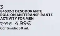 Cristian Lay Desodorante roll-on antitranspirante activity for men oferta