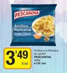 Economy Cash Pescanova - anillos a la romana sin gluten oferta
