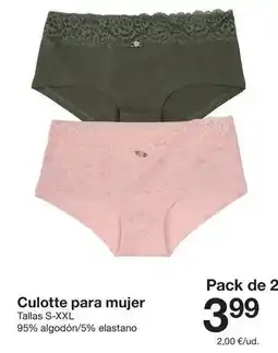 Zeeman Culotte para mujer oferta