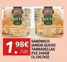 Maskom Supermercados Jamon queso tarradellas oferta