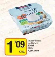 Economy Cash Spar - queso fresco de burgos oferta