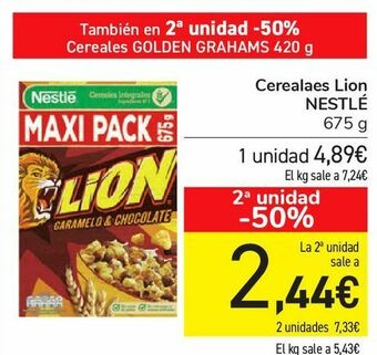 Carrefour Cereales lion nestlé oferta