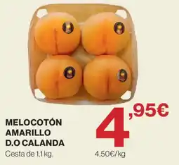 Hipercor melocotón amarillo d.o calanda oferta