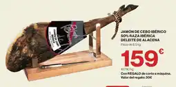 Hipercor Deleite de Alacena jamón de cebo ibérico 50% raza ibérica oferta