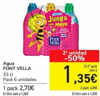 Carrefour Agua font vella oferta