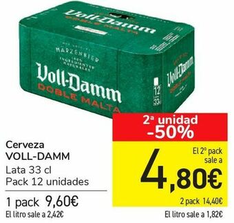 Carrefour Cerveza voll-damm oferta