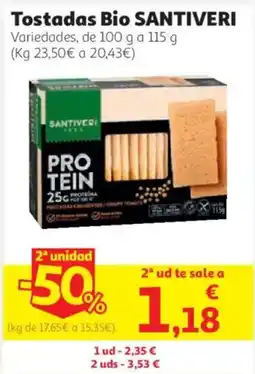 Alcampo Santiveri tostadas bio oferta