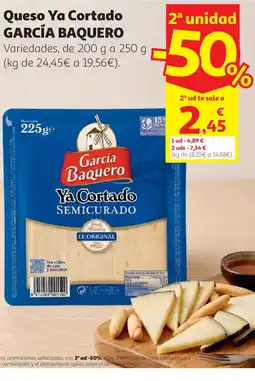 Alcampo García Baquero Queso Ya Cortado Semicurado oferta