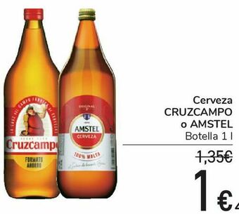 Carrefour Cerveza cruzcampo o amstel oferta