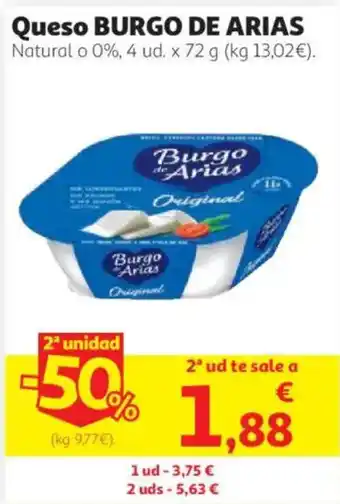 Burgo de Arias queso natural 0%