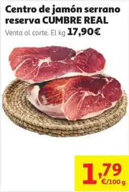 Alcampo Cumbre Real centro de jamón serrano reserva oferta