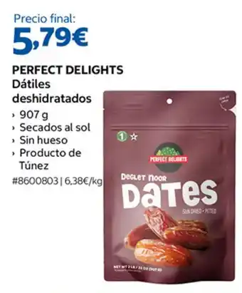 Perfect Delights dátiles deshidratados