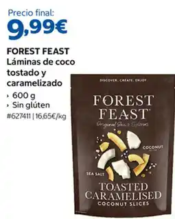 Costco Forest Feast láminas de coco tostado y caramelizado oferta