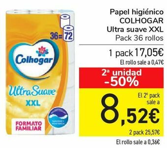 Carrefour Papel higiénico colhogar ultra suave xxl oferta