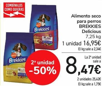 Carrefour Alimento seco para perros brekkies delicious oferta