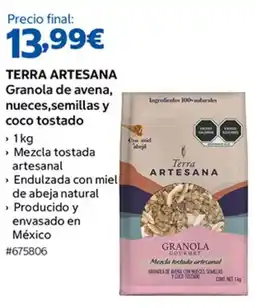 Costco Terra Artesana granola de avena, nueces, semillas y coco tostado oferta