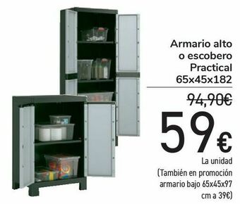 Carrefour Armario alto o escobero practical oferta
