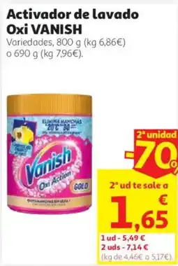 Alcampo Vanish Oxi Action Gold oferta