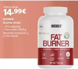 Costco Weider quema grasa oferta