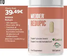 Costco Weider redupic oferta