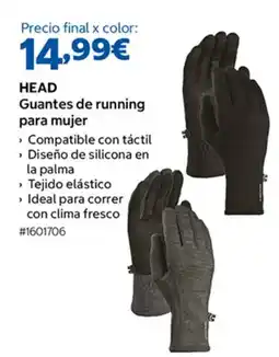 Costco Head guantes de running para mujer oferta