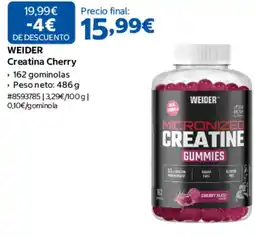 Costco Weider creatina cherry oferta