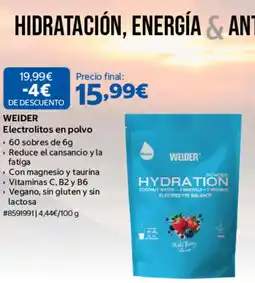 Costco Weider electrolitos en polvo oferta